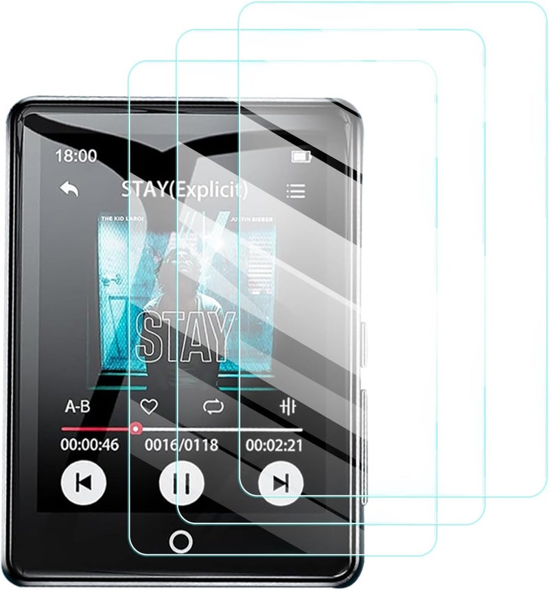 UYRUREL حماية شاشة لجهاز ODEJOI ODM17Blk مشغل MP3 بشاشة تعمل باللمس مقاس 2.8 بوصة، فيلم مقاوم للخدوش عالي الدقة، شفاف HD مضاد للضوء الأزرق، خالي من الفقاعات مع مجموعة تركيب سهلة، 3 عبوات - Image 1